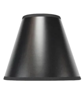 10"W x 9"H Black Parchment Empire Lampshade