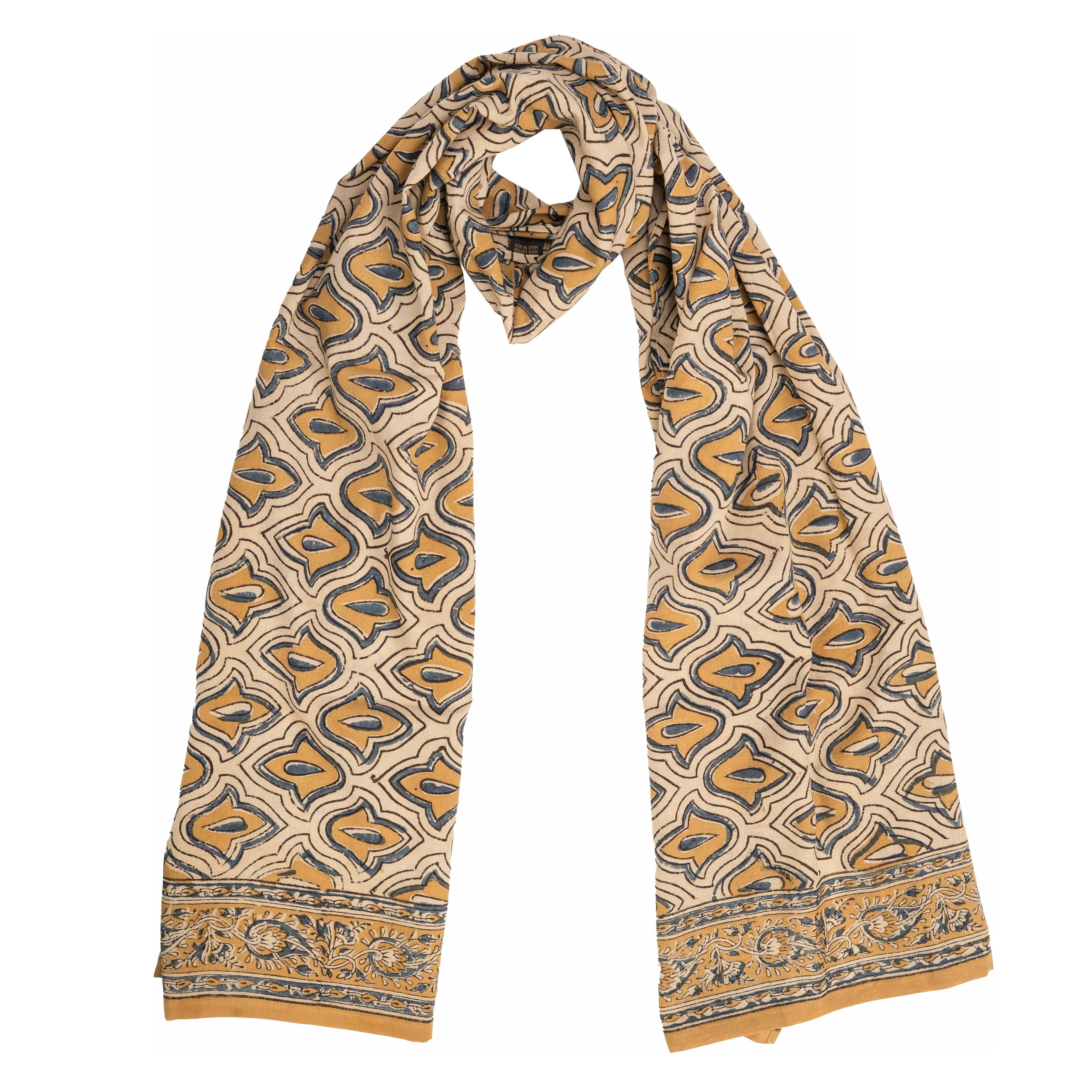 600-039 Women's Scarf - Hand Block Printed