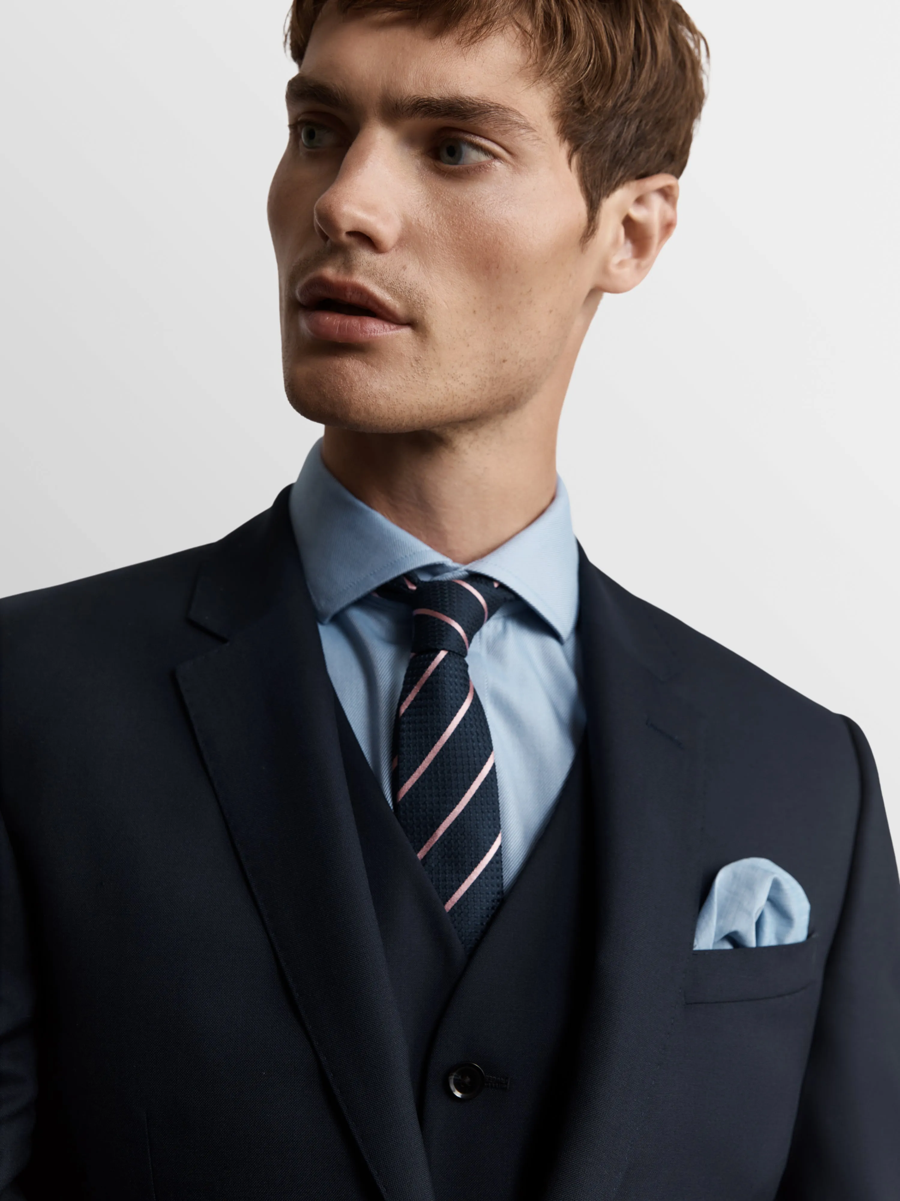 Aldgate Italian Luxury Slim Navy Suit Jacket