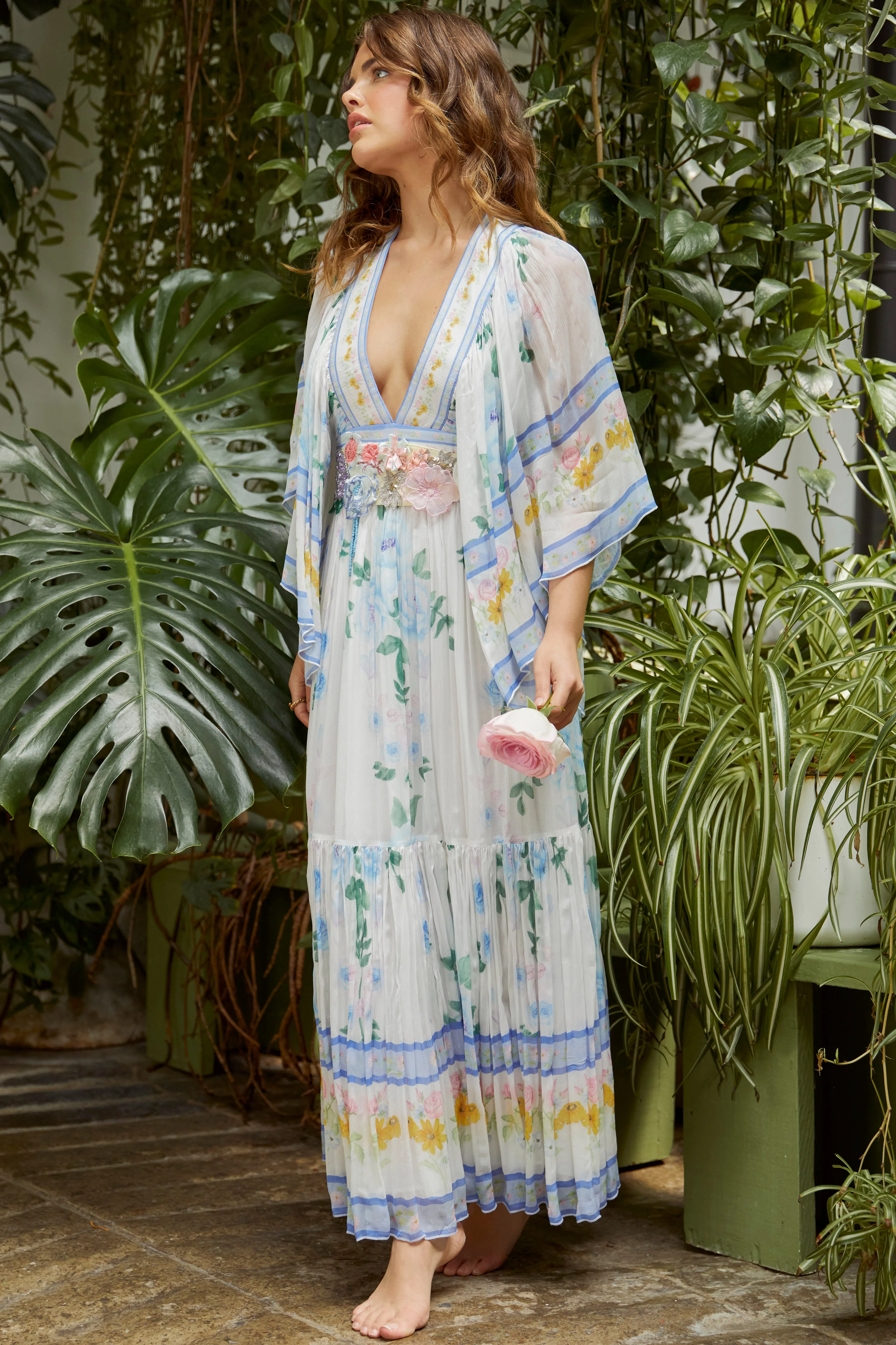 Angel Maxi Dress - Blue Posey Wallpaper