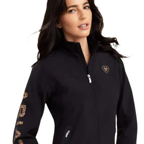 Ariat Women's Team Logo Black Leopard Jacket