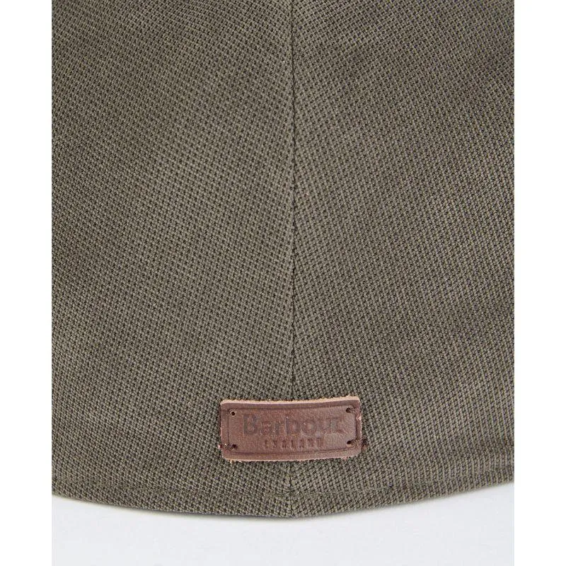 Barbour Beaufort Mens Waterproof Flat Cap - Dark Olive