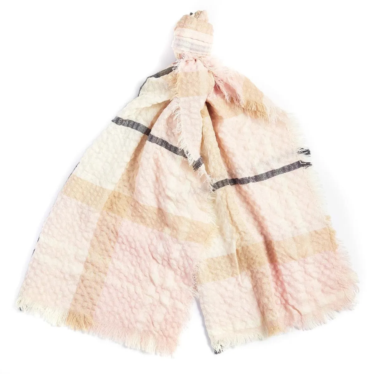 Barbour Faith Tartan Scarf in Primrose Hessian