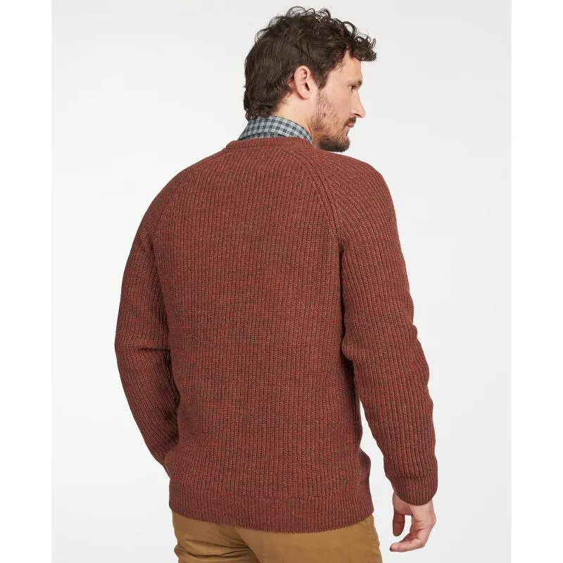 Barbour Horseford Lambswool Crew Neck Mens Jumper - Cinnamon