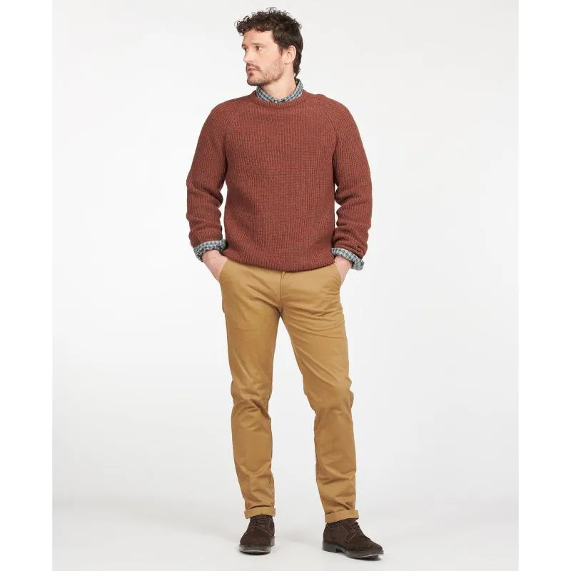 Barbour Horseford Lambswool Crew Neck Mens Jumper - Cinnamon