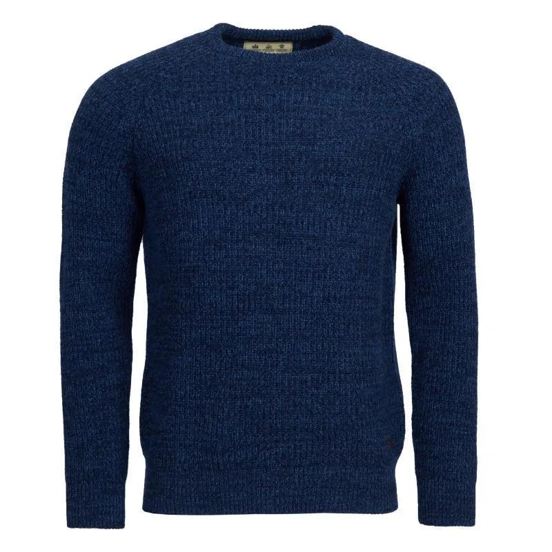 Barbour Horseford Lambswool Crew Neck Mens Jumper - Navy