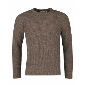 Barbour Horseford Lambswool Crew Neck Mens Jumper - Sandstone