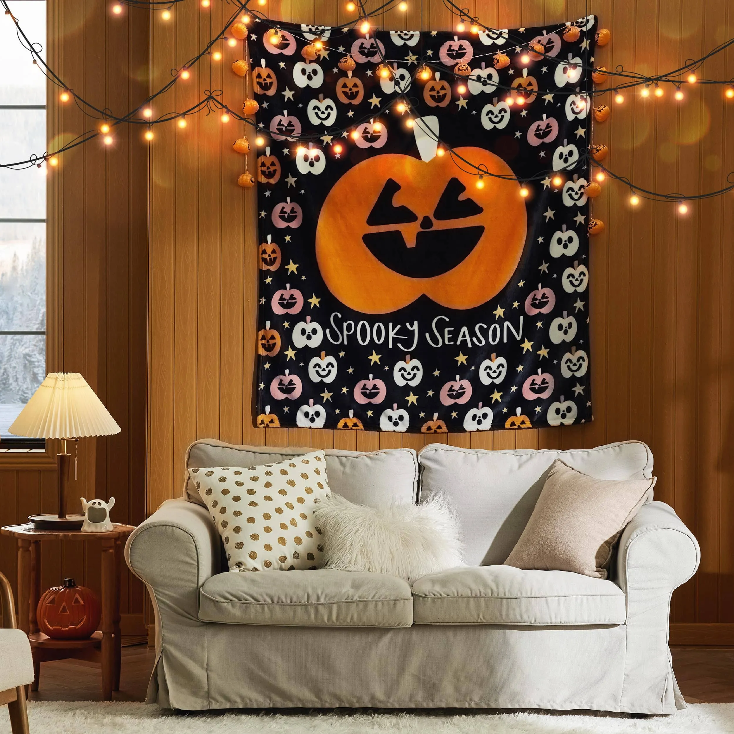 Bedsure Halloween Fleece Throw Blanket