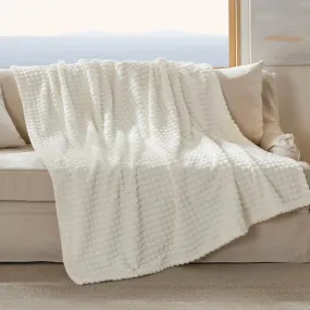 Bedsure Ivory Fleece Blanket