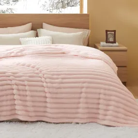 Bedsure Luxplush Striped Blanket