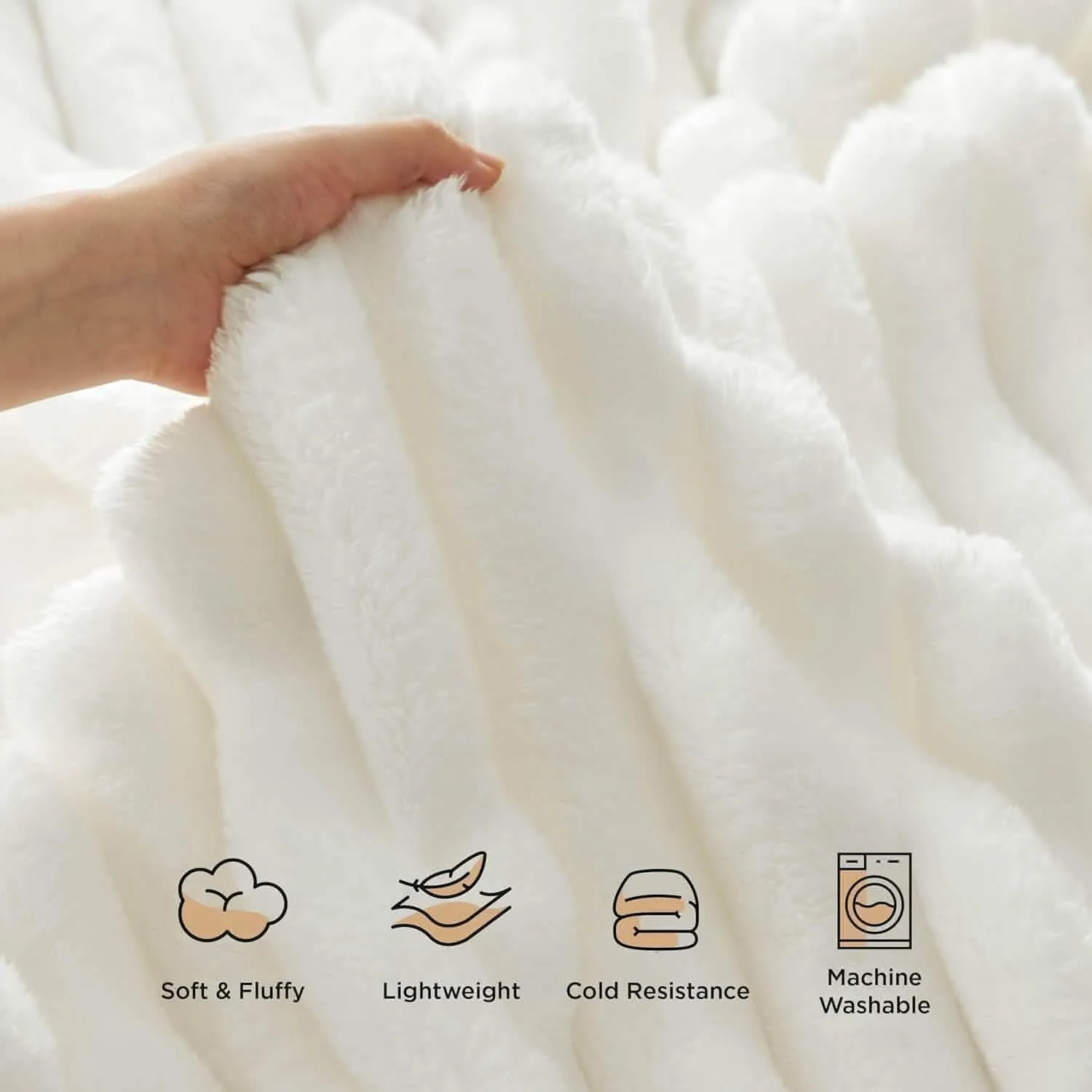 Bedsure Luxplush Striped Blanket