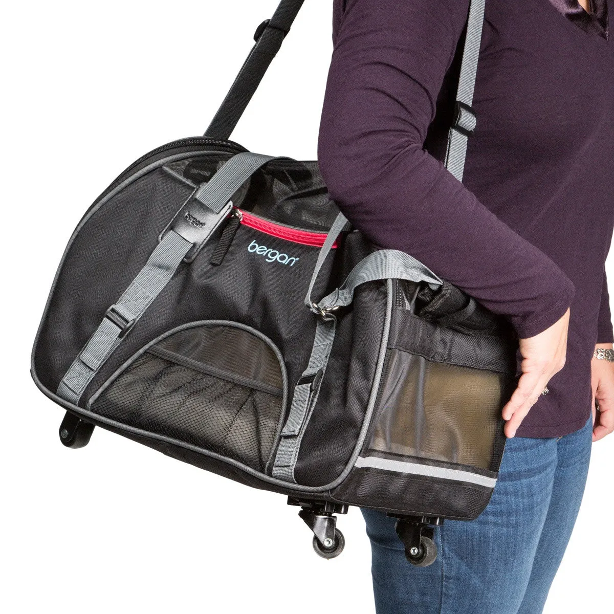 Bergan Wheeled Comfort Carrier, Up to 22 lbs.