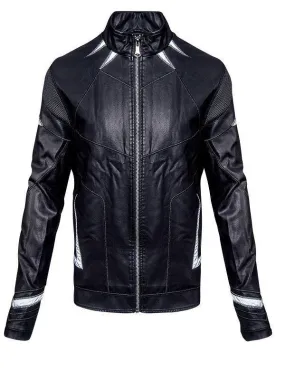 Black Panther Chadwick Boseman Leather Jacket