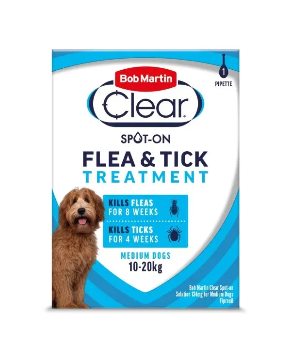 Bob Martin Clear SpotOn Flea Med (10-20kg) 1px10