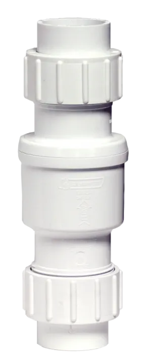 Boshart 17SCTU-15 1-1/2" PVC Swing Check Valve, Slip Union