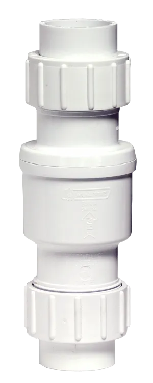 Boshart 17SCTU-15 1-1/2" PVC Swing Check Valve, Slip Union