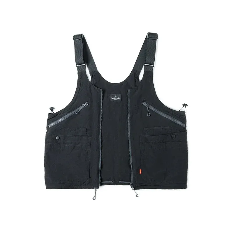 Casual Big Size Sleeveless Working Vest with Multi Pocket Waistcoat