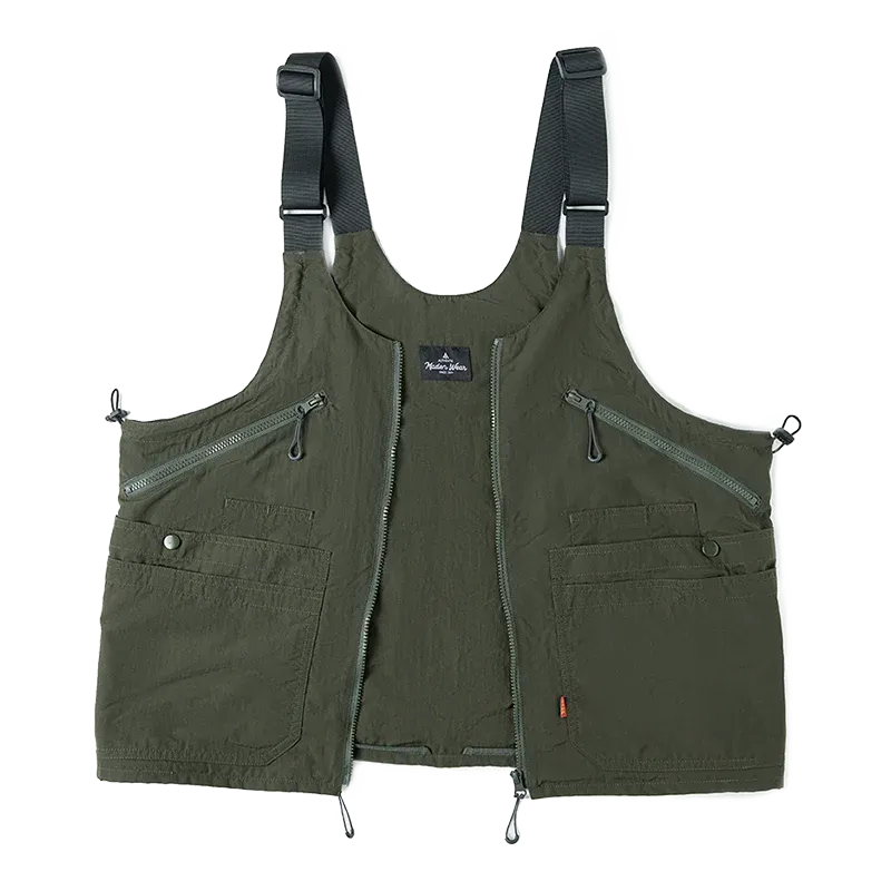 Casual Big Size Sleeveless Working Vest with Multi Pocket Waistcoat