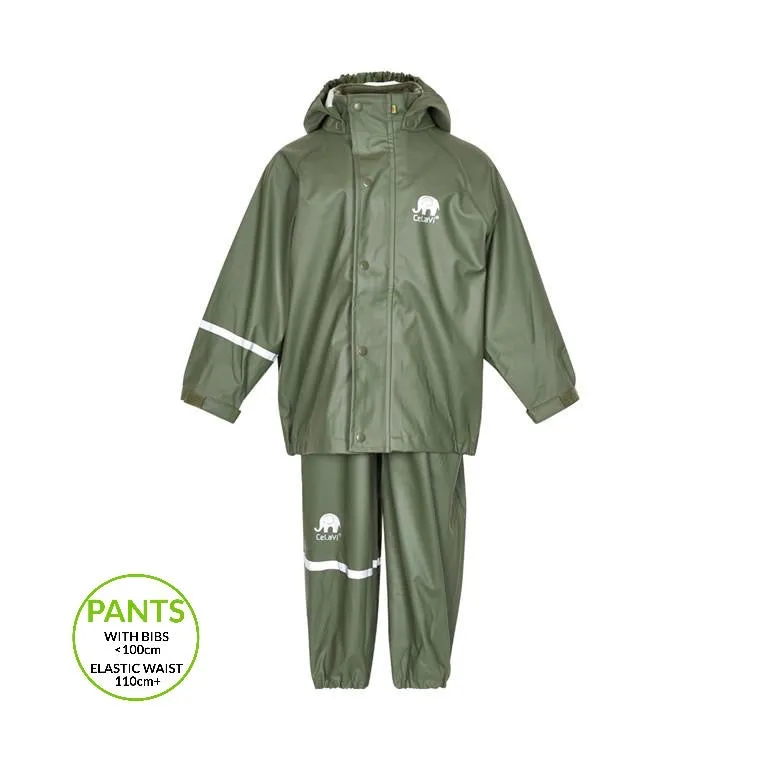 Classic Rain Suit Set - Olive Green