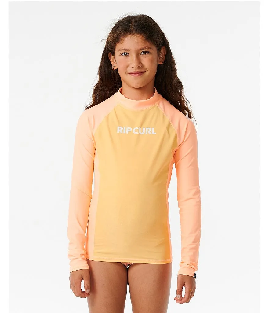 CLASSIC SURF LONG SLEEVE RASH VEST - GIRL (AGES 8 & 10)