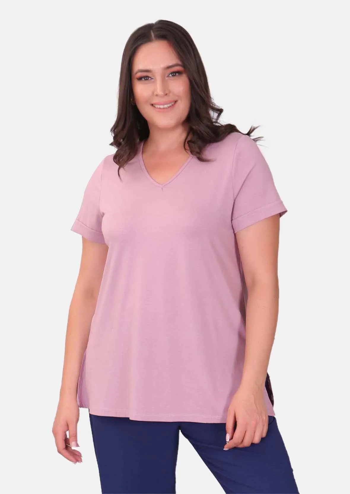 Classic V-Neck Tunic Top