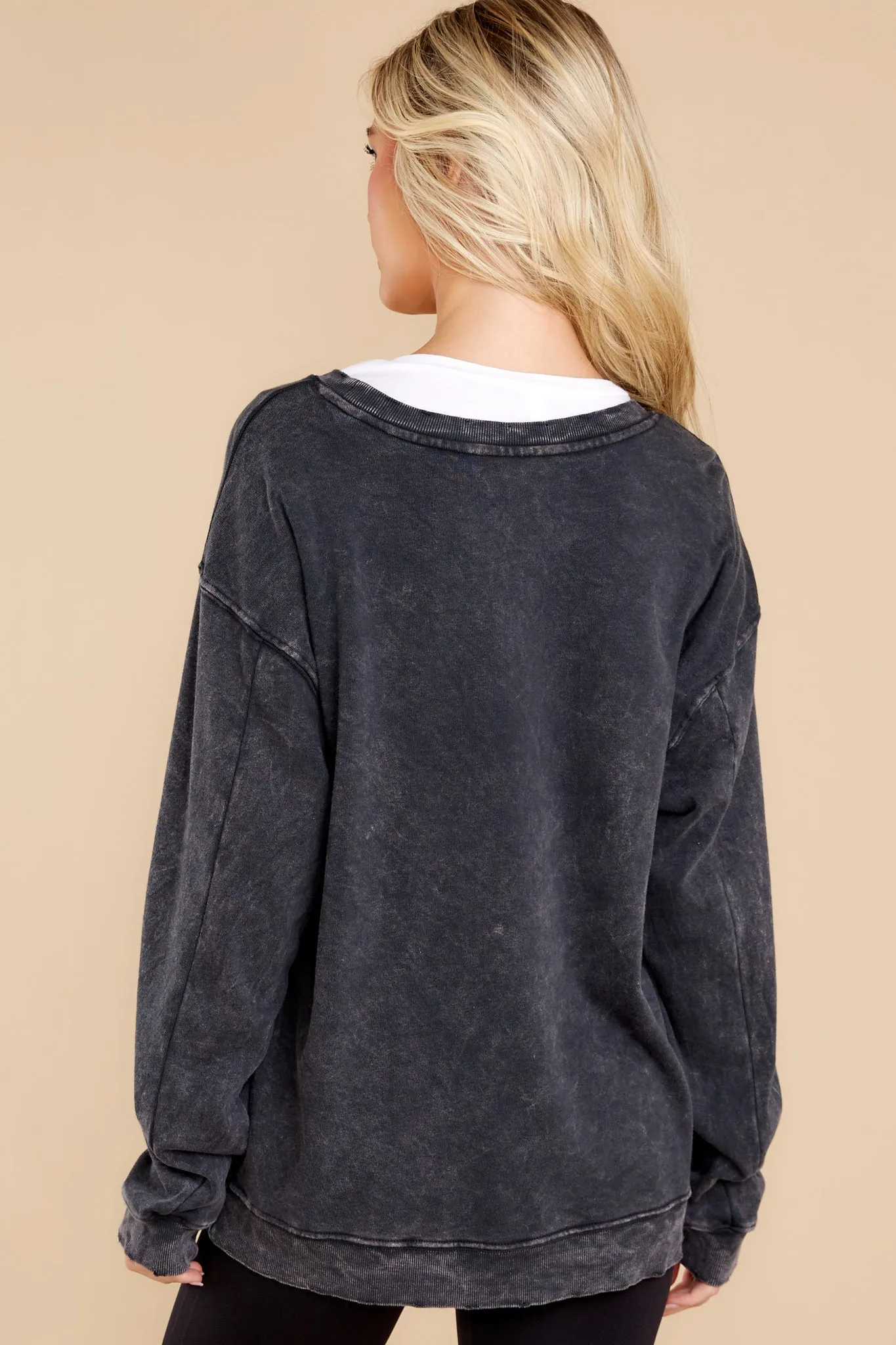 Closer To You Charcoal Pullover