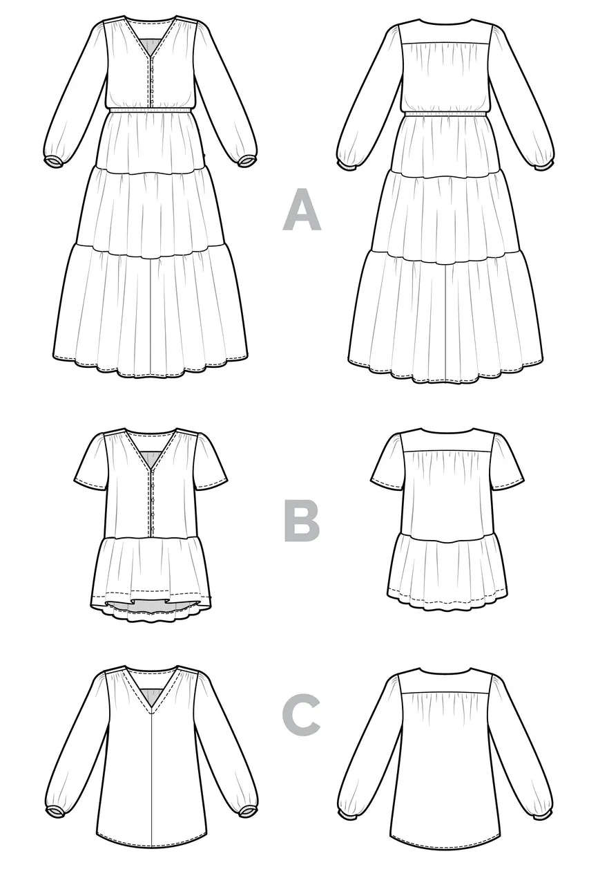 Closet Core Patterns - Nicks Dress & Blouse