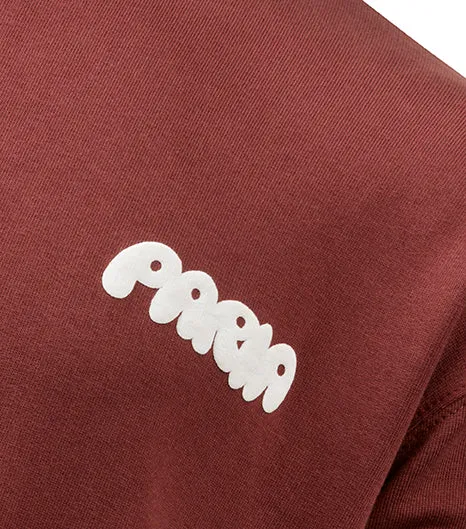 Cloud Print Cycling Sweatshirt Rust