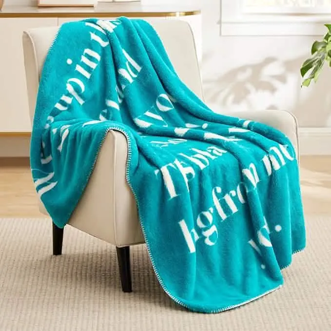 Compassiom Shaggy Sherpa Fleece Blanket