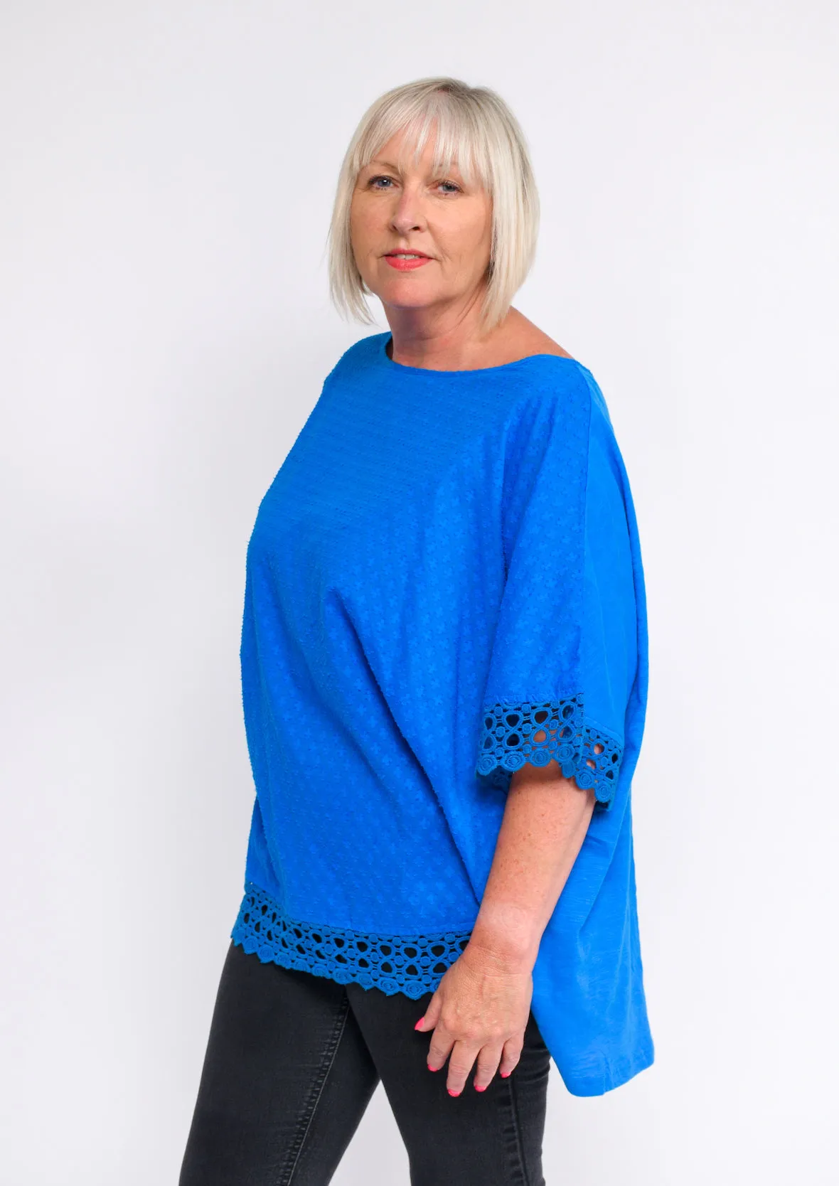 Crochet Trimmed Tunic Top