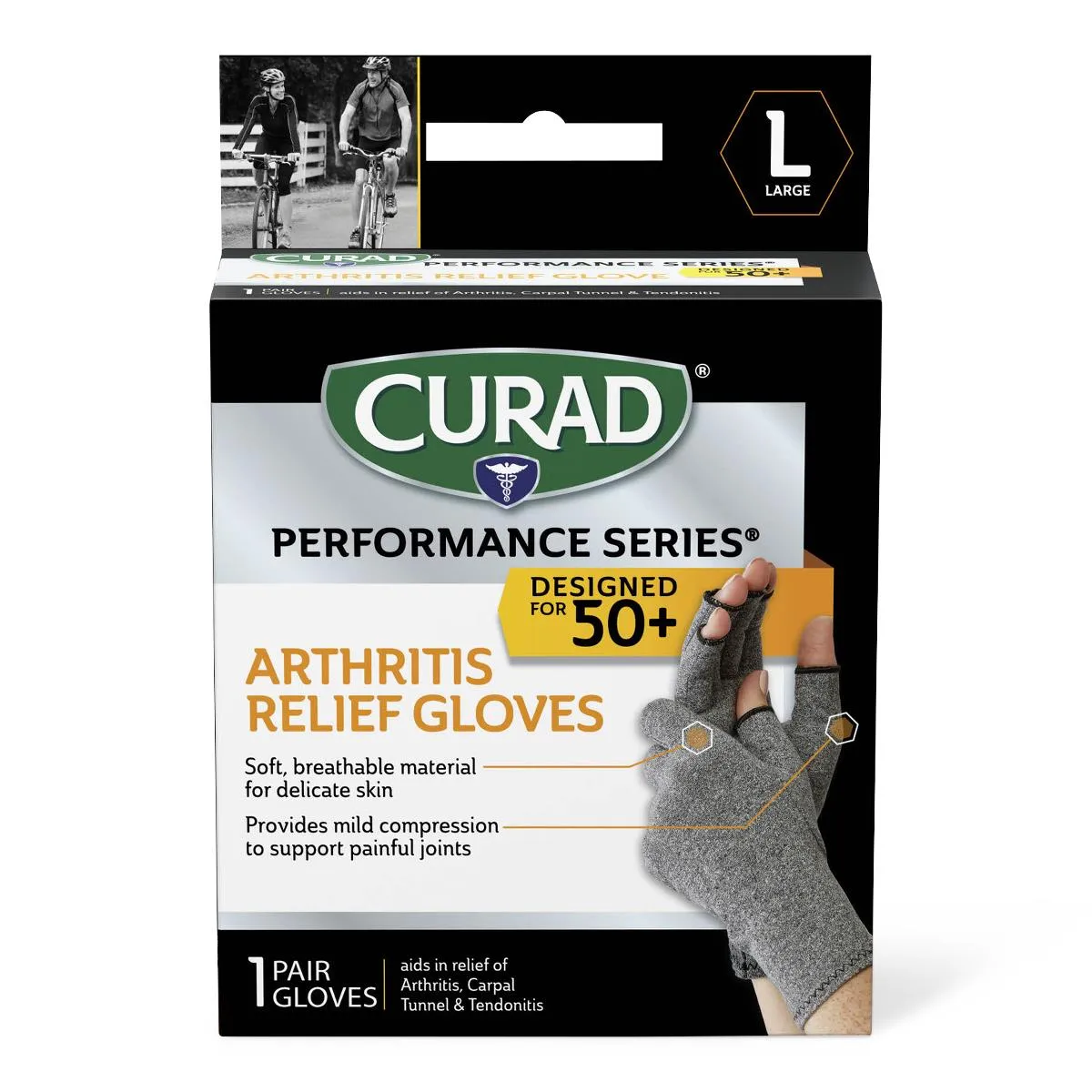 CURAD Performance Series 50  Arthritis Support Gloves