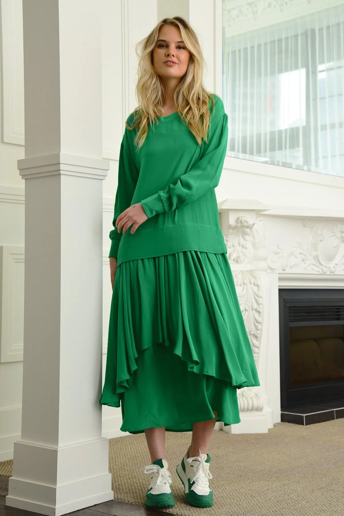 Curate All You Need Dress - Green