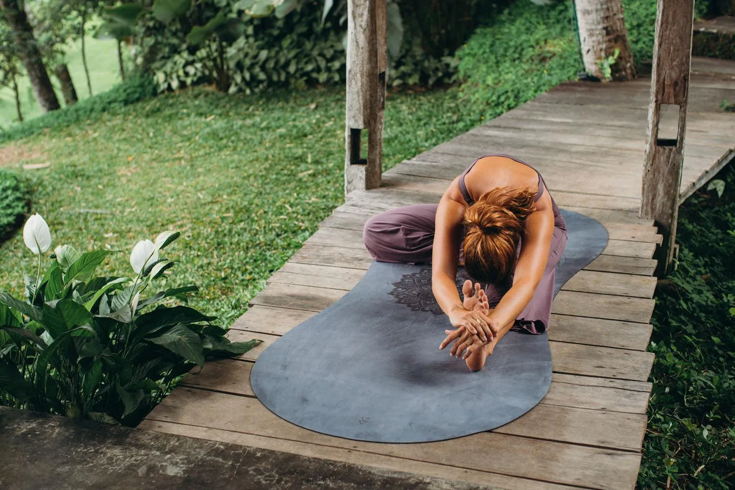 Curve Combo Yoga Mat - Mandala Charcoal