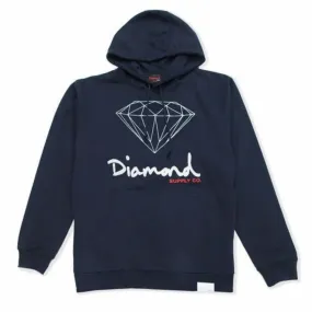 Diamond Supply Co OG Sign Core Hoodie Navy