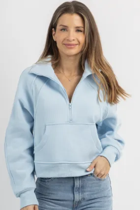 DOVE SKIES HALF-ZIP PULLOVER