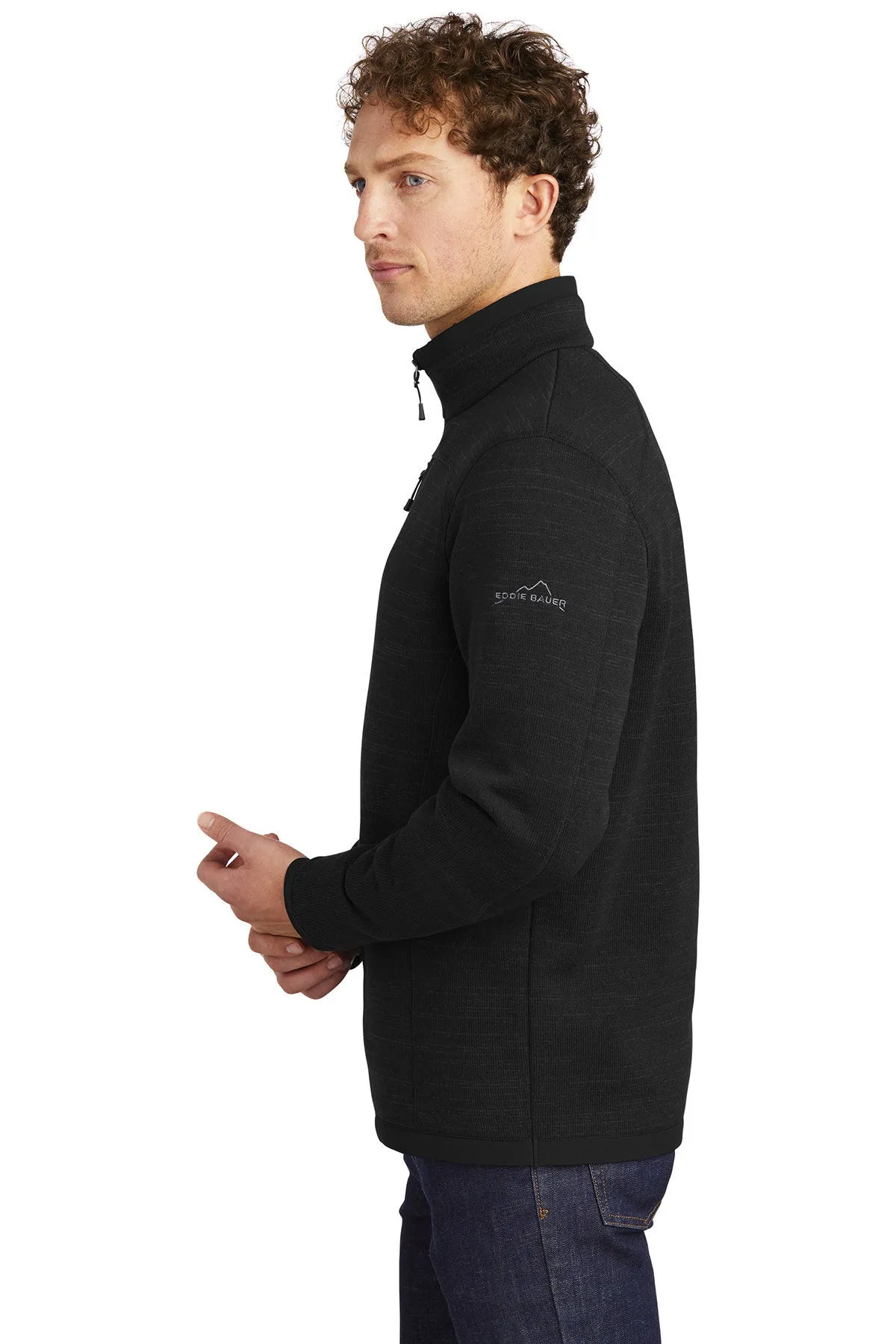 Eddie Bauer Custom Fleece Quarter Zips, Black