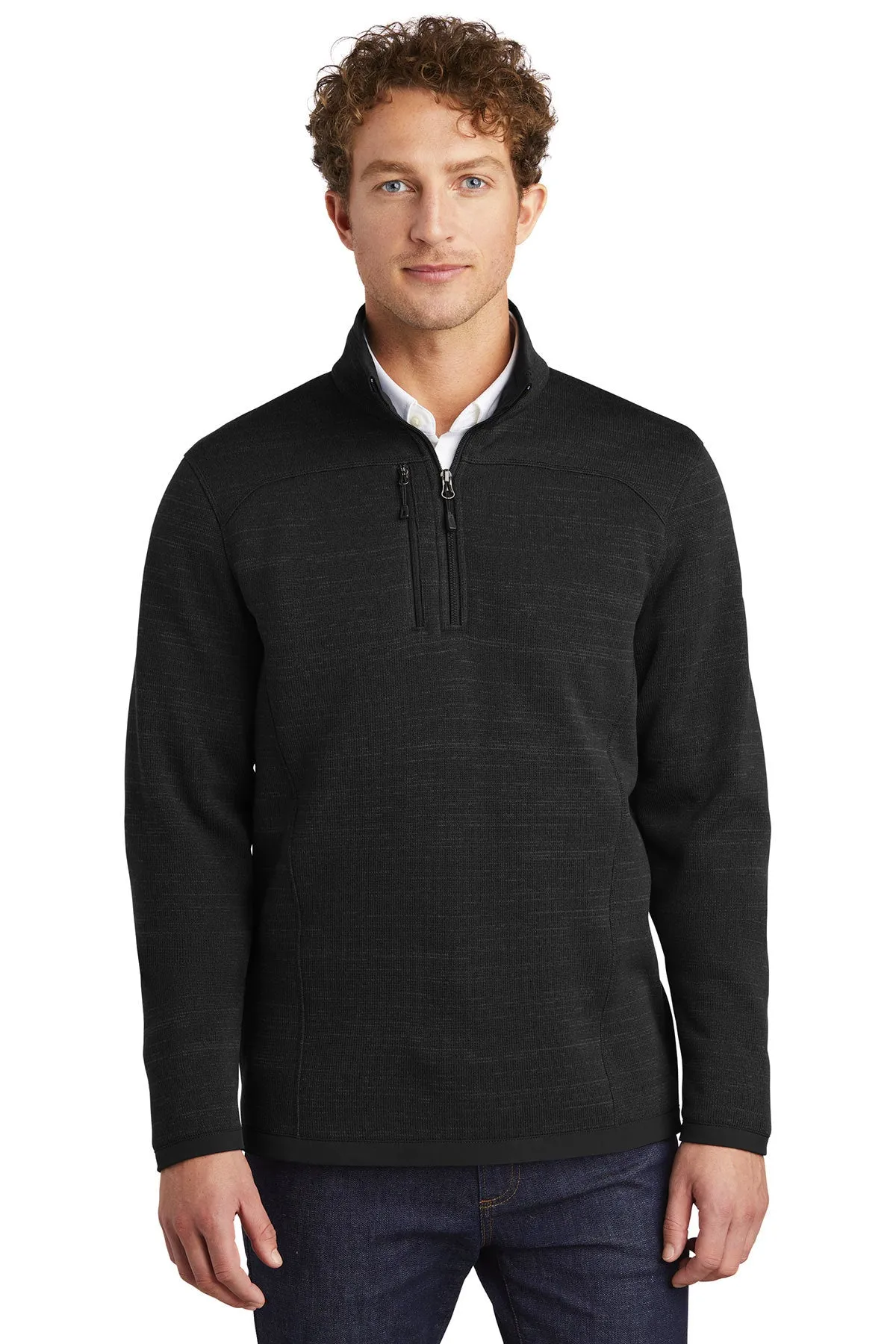 Eddie Bauer Custom Fleece Quarter Zips, Black