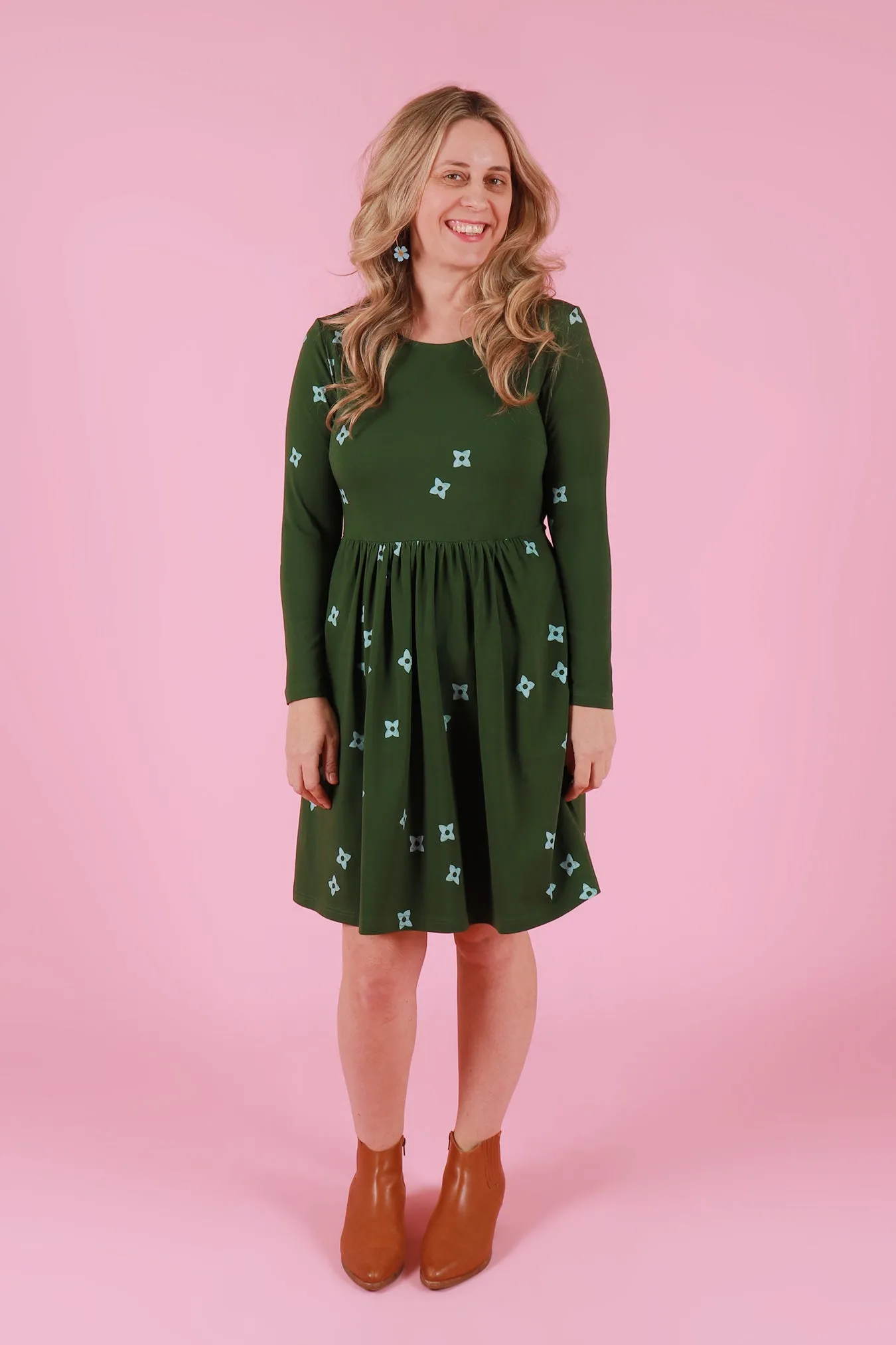 Edie Jersey Dress LS Star Daze