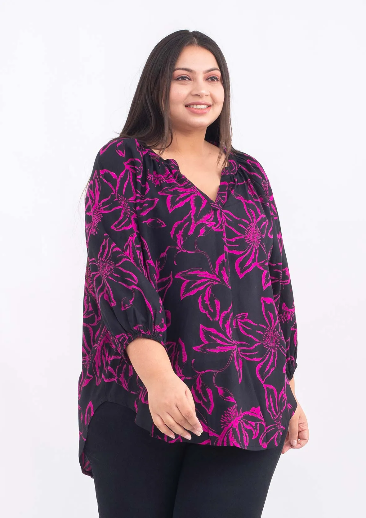 Exclusive Print Tunic Top