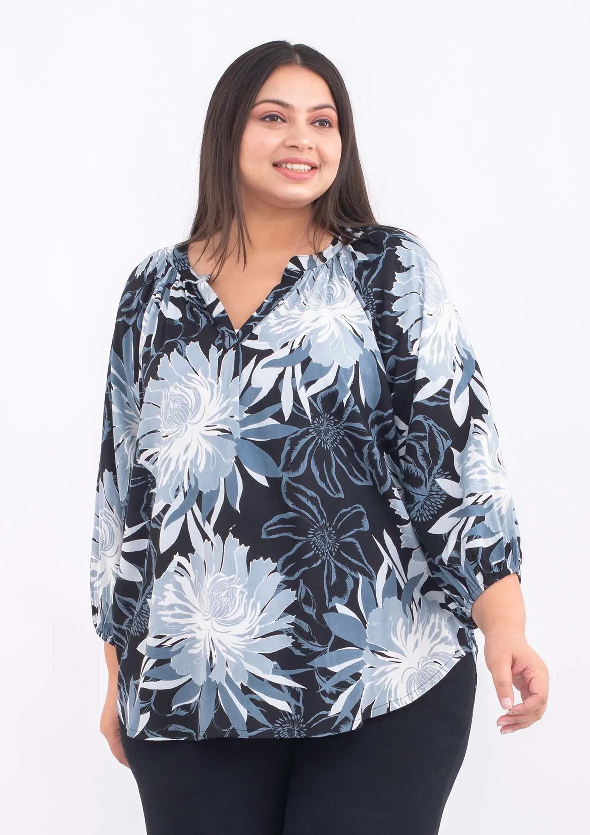 Exclusive Print Tunic Top