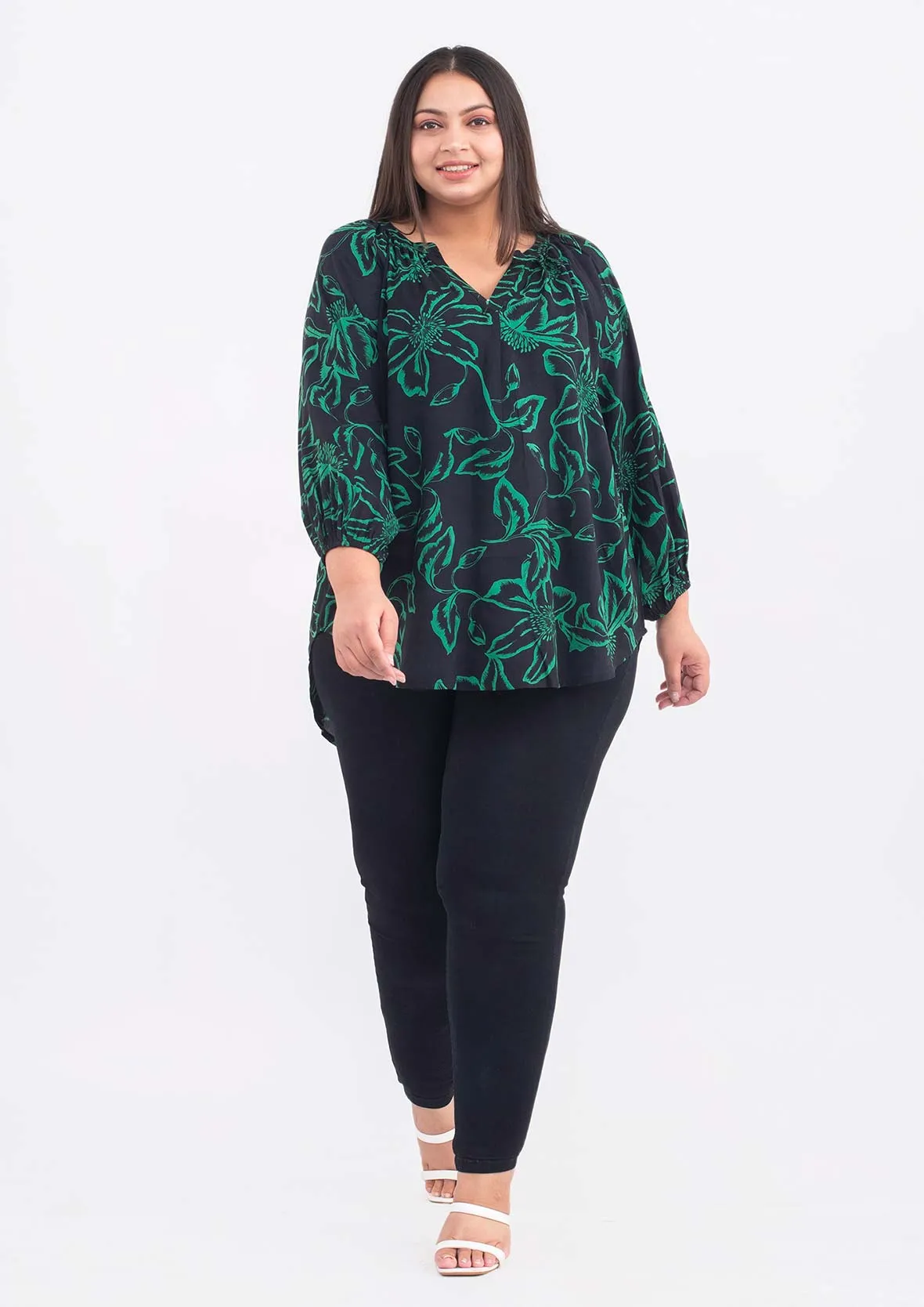 Exclusive Print Tunic Top