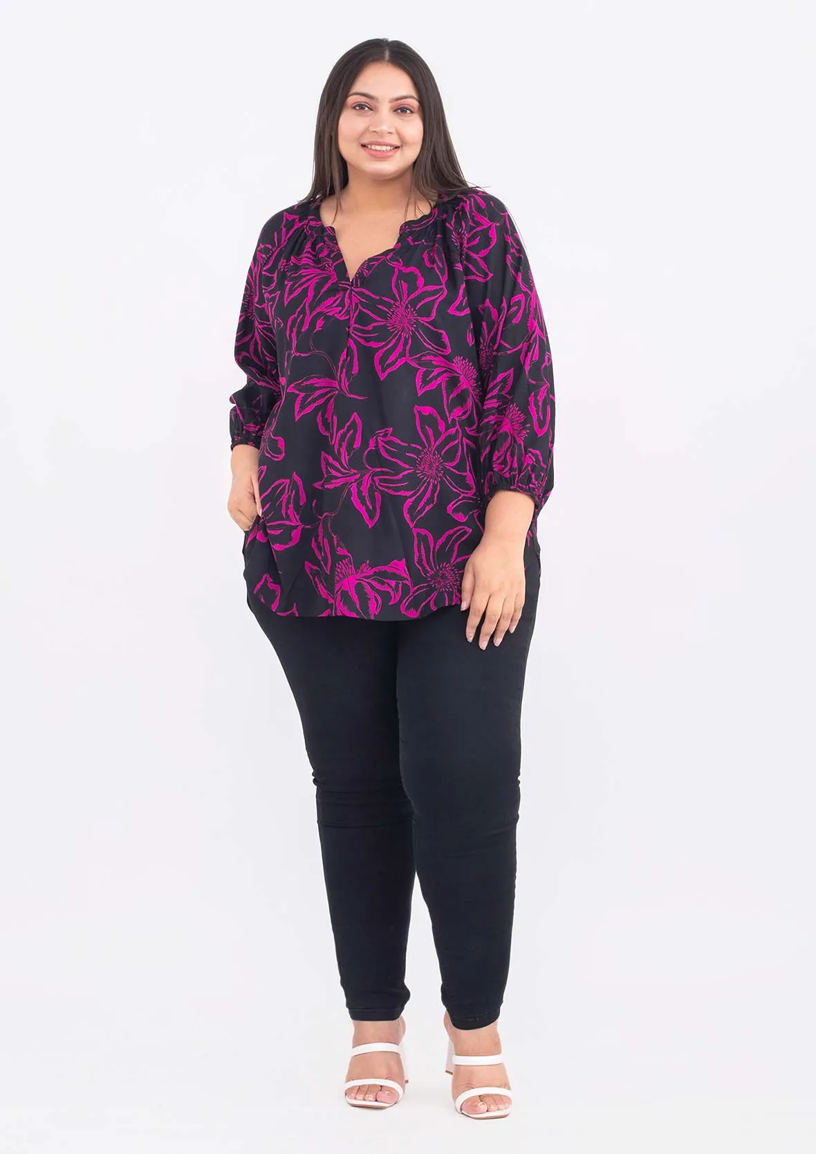 Exclusive Print Tunic Top