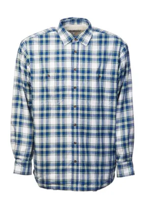 Flannel Fleece Lined Shirt - Douglas Blue Tartan