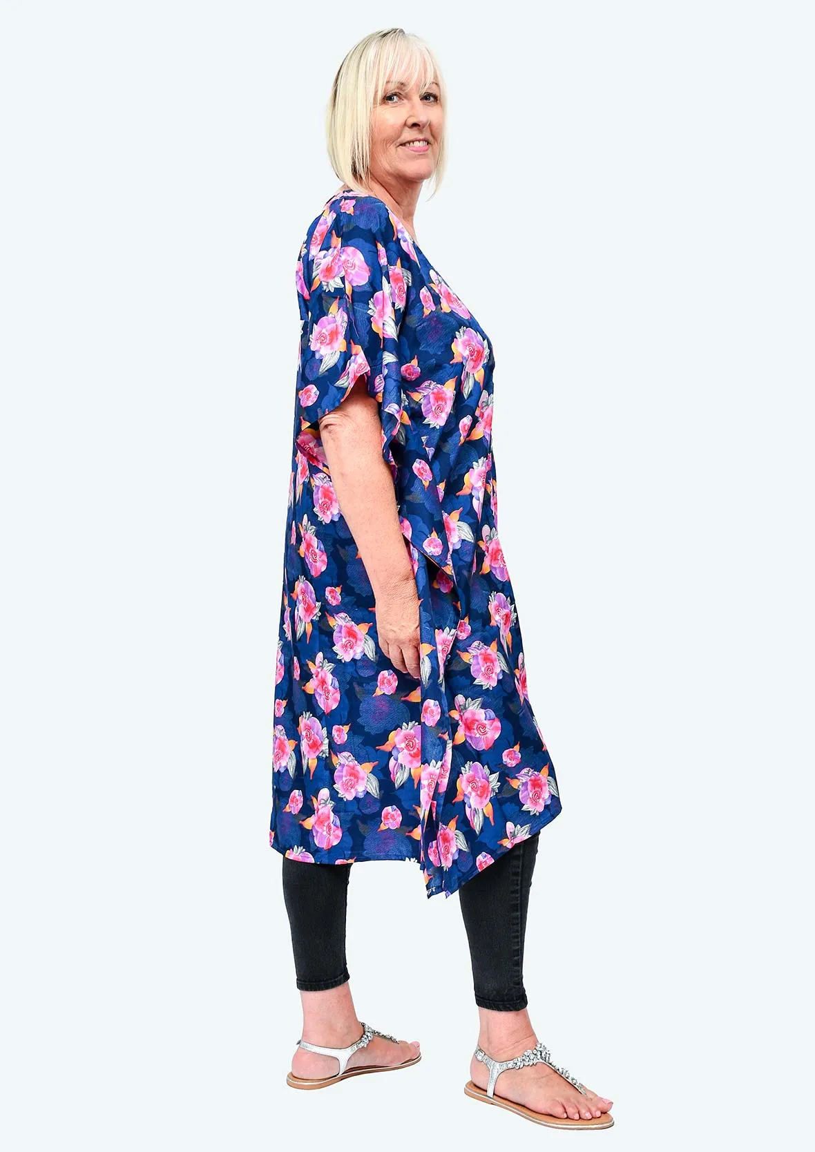 Floral Open Front Kimono