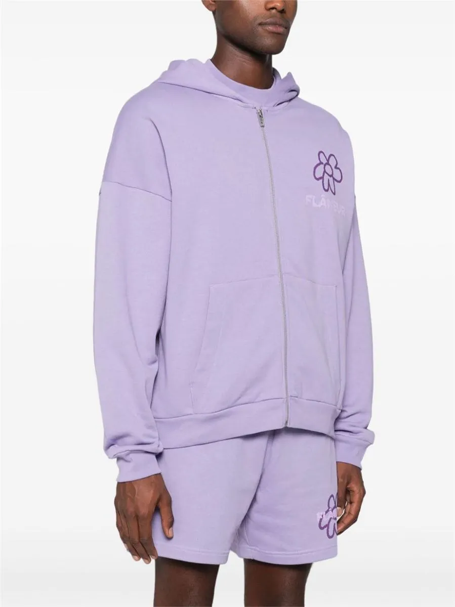 FLOWER ZIP-UP HOODIE