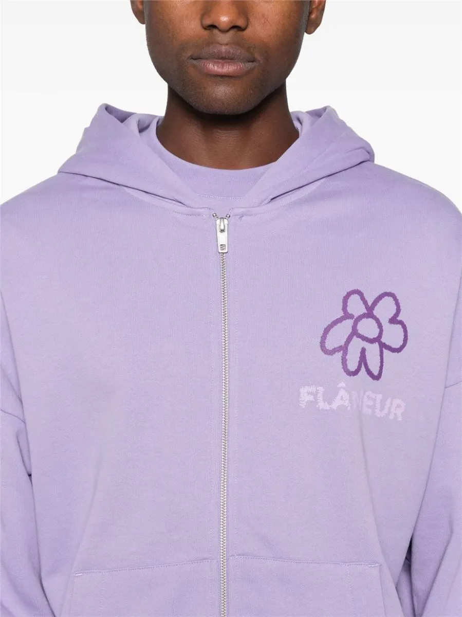 FLOWER ZIP-UP HOODIE