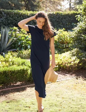 Frank & Eileen - Harper Perfect Tee Maxi Dress in British Royal Navy