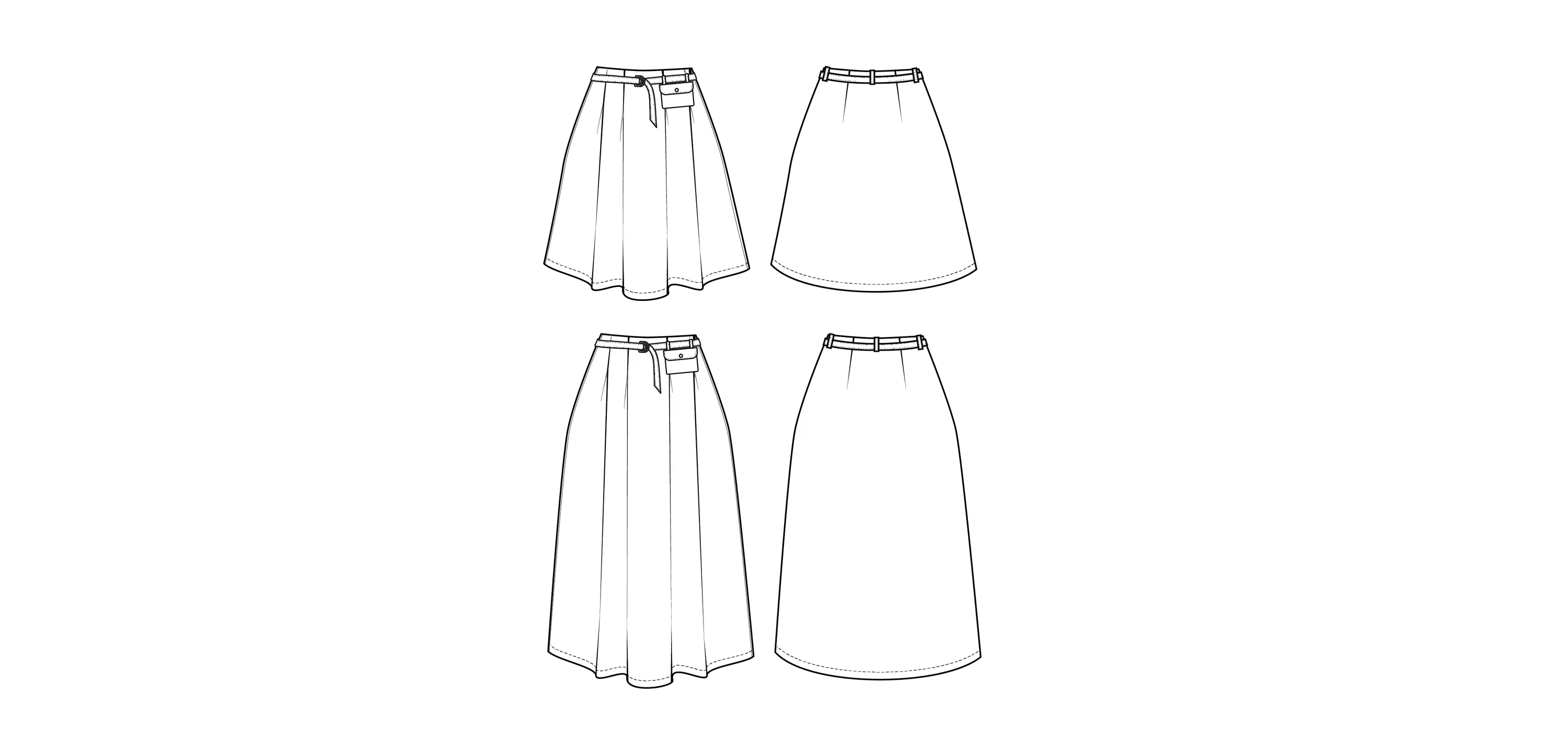 Friday Pattern Company - Bernadette Skirt