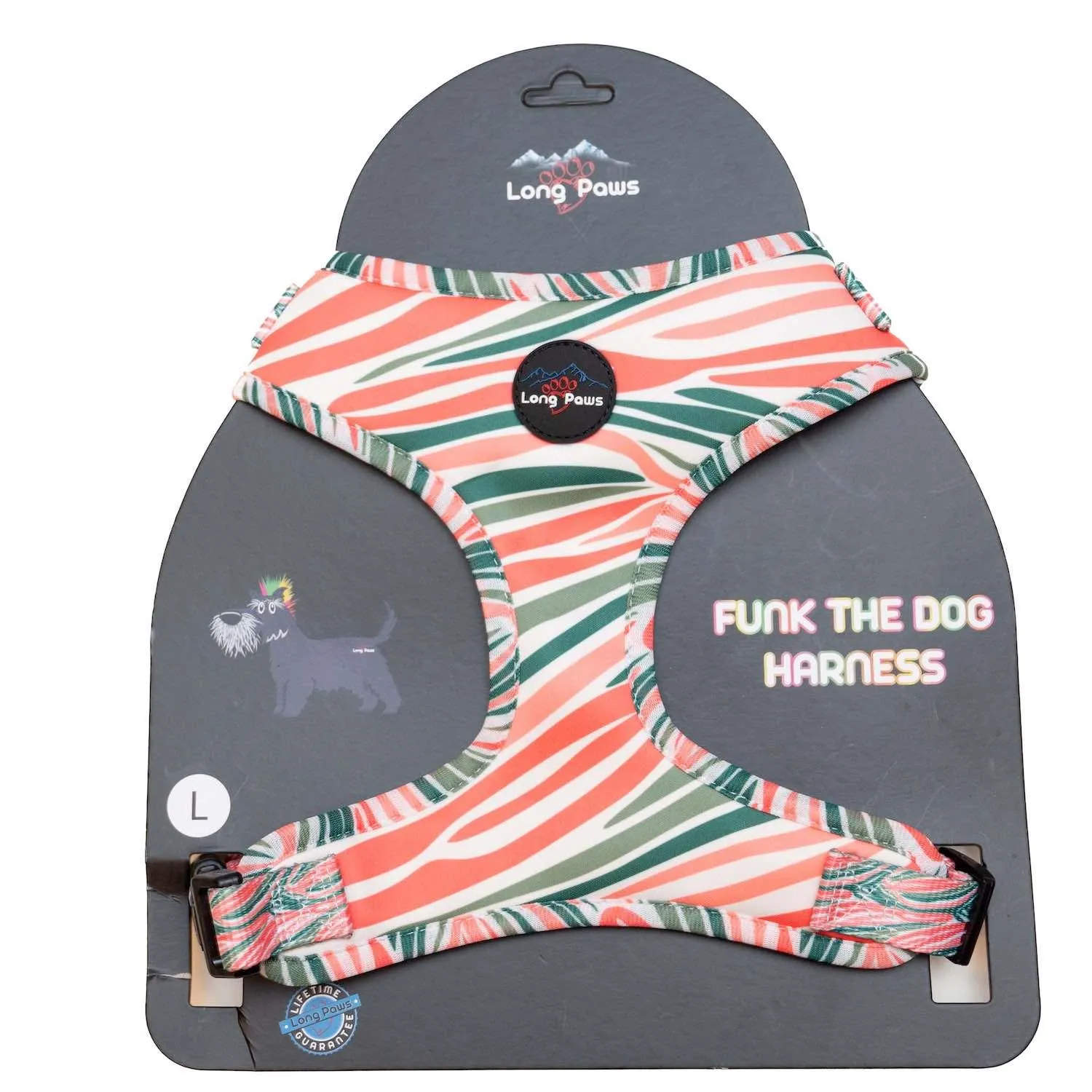 Funk The Dog Harness | PinkGreen Zebra