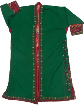 Green Turkmen Robe  - 4’2 x 4’10